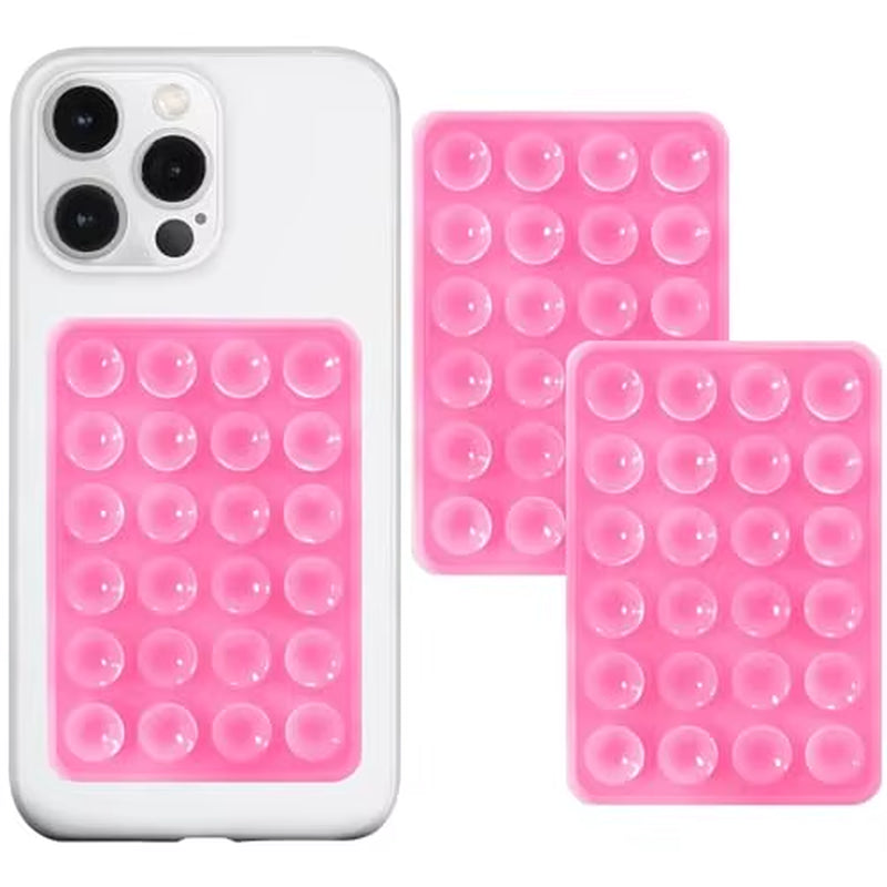 Eayburst Silicone Suction Phone Case Mount-2 Pack Non Slip Sticky Phone Grip for Cellphone for Strong Grip Holder for Videos