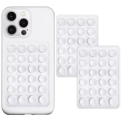 Eayburst Silicone Suction Phone Case Mount-2 Pack Non Slip Sticky Phone Grip for Cellphone for Strong Grip Holder for Videos