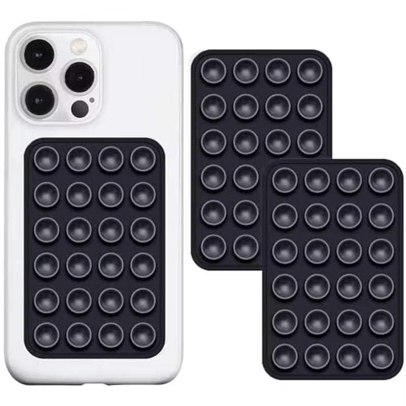 Eayburst Silicone Suction Phone Case Mount-2 Pack Non Slip Sticky Phone Grip for Cellphone for Strong Grip Holder for Videos