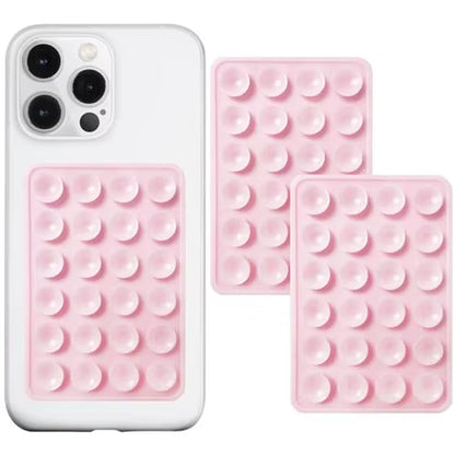 Eayburst Silicone Suction Phone Case Mount-2 Pack Non Slip Sticky Phone Grip for Cellphone for Strong Grip Holder for Videos