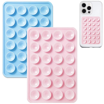Eayburst Silicone Suction Phone Case Mount-2 Pack Non Slip Sticky Phone Grip for Cellphone for Strong Grip Holder for Videos