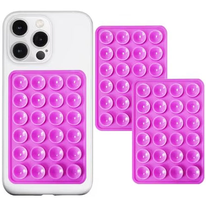 Eayburst Silicone Suction Phone Case Mount-2 Pack Non Slip Sticky Phone Grip for Cellphone for Strong Grip Holder for Videos