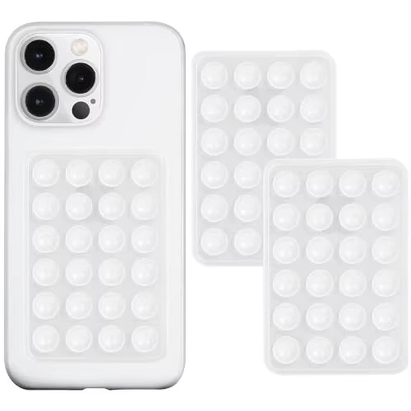 Eayburst Silicone Suction Phone Case Mount-2 Pack Non Slip Sticky Phone Grip for Cellphone for Strong Grip Holder for Videos