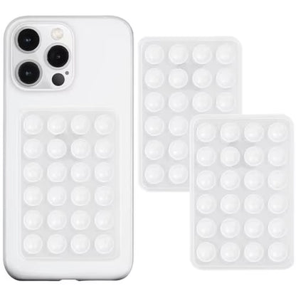 Eayburst Silicone Suction Phone Case Mount-2 Pack Non Slip Sticky Phone Grip for Cellphone for Strong Grip Holder for Videos