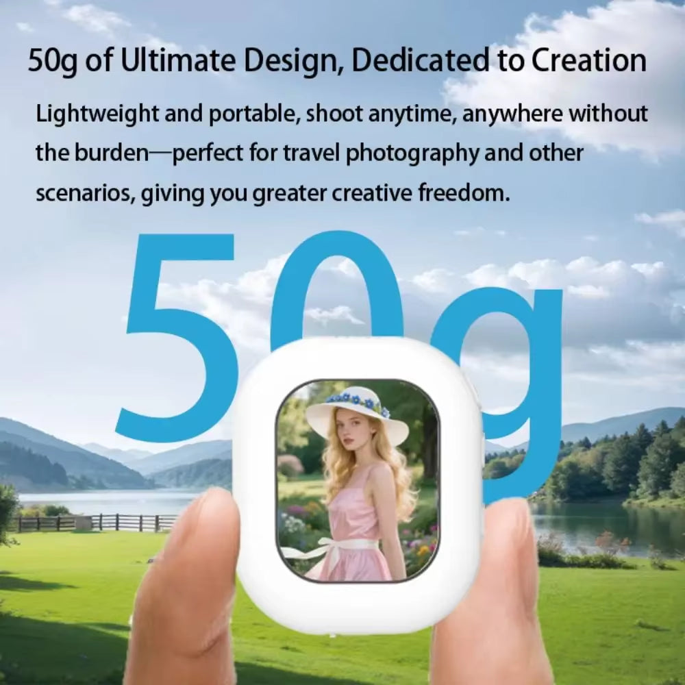 Mobile Phone Mini Selfie Monitor Screen Wireless Magnetic Mount Vlog Phone Rear Camera Selfie Wifi BT Connection for Selfie Live