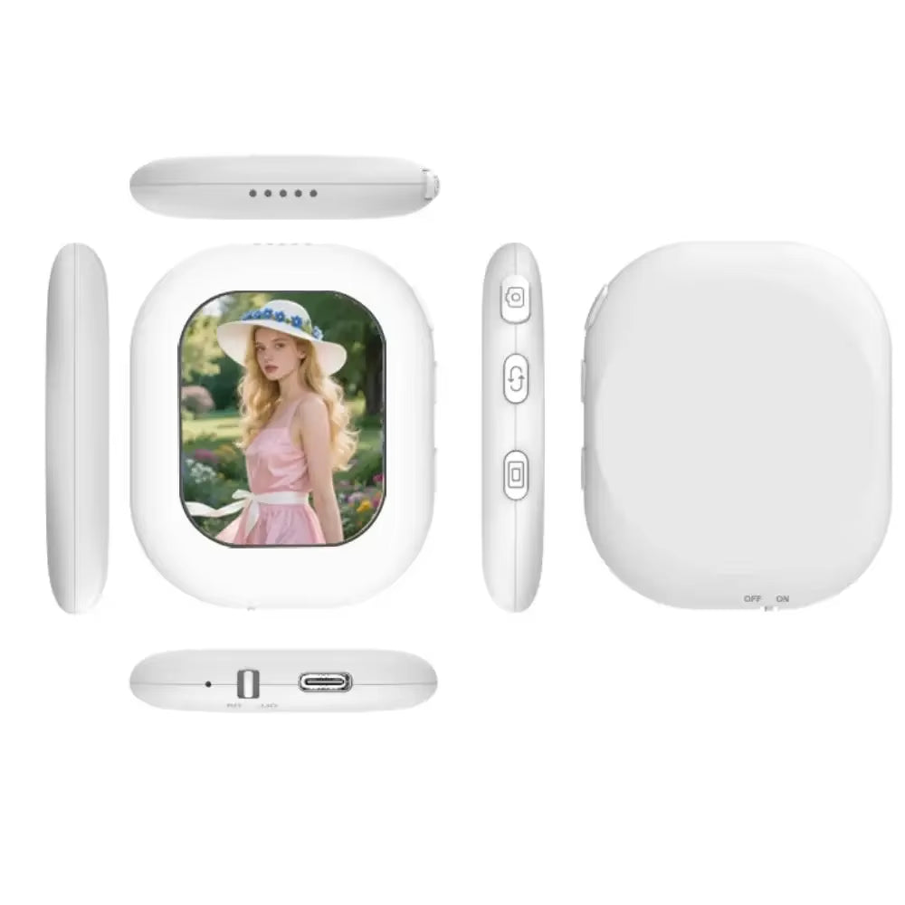 Mobile Phone Mini Selfie Monitor Screen Wireless Magnetic Mount Vlog Phone Rear Camera Selfie Wifi BT Connection for Selfie Live
