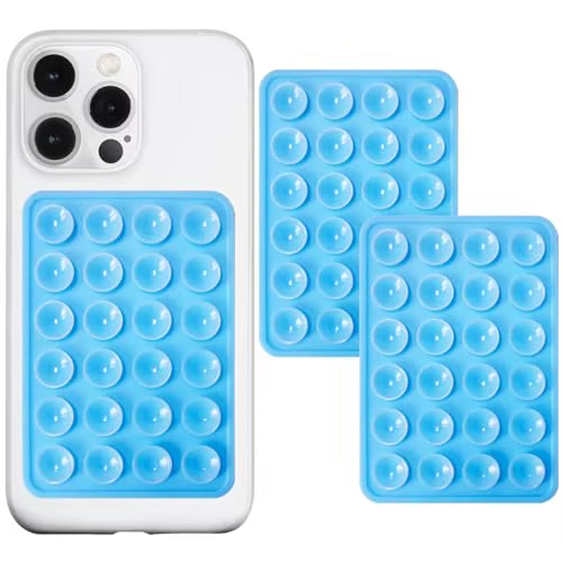 Eayburst Silicone Suction Phone Case Mount-2 Pack Non Slip Sticky Phone Grip for Cellphone for Strong Grip Holder for Videos