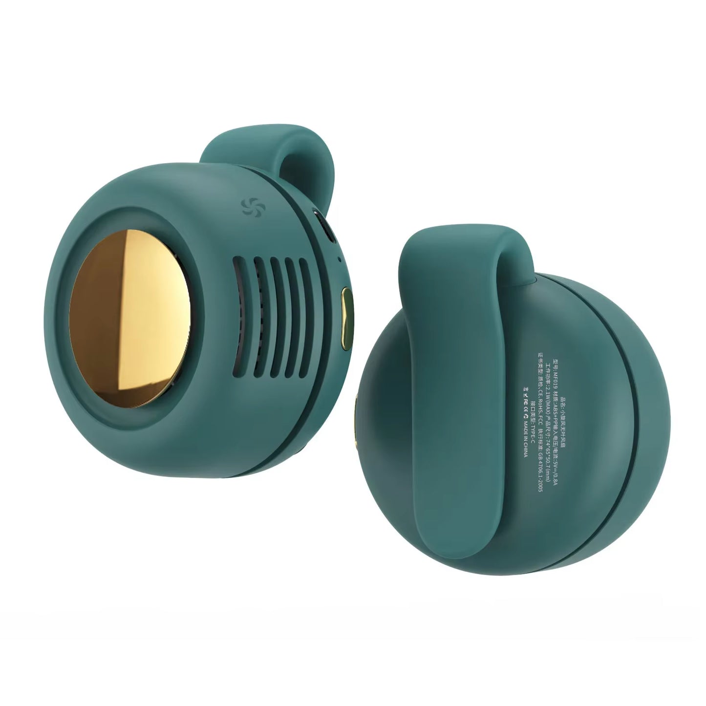 Home Supplies Household Cooling Fan Portable Fan Waist Fan Travel Camping 3 Gears 900Mah Portable Rotating Fan
